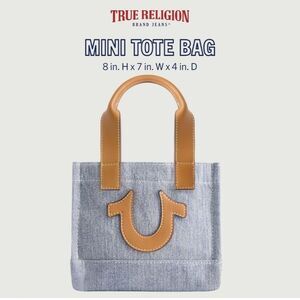 True Religion Mini Tote Crossbody Bag